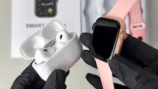 Распаковка и обзор комплекта SMART Basic T55: Air Pro 2 + Smart Watch + 2 ремешка