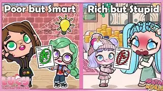 RICH But SMART Vs POOR But STUPID: Who Was REALLY SMARTER? 😱📚 | AVATAR WORLD STORIES