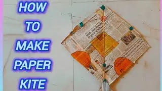 How to make a PAPER KITE at home in only 1 min ! 😮