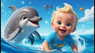 Baby Dolphin Swim and Splash | Fun Kids Song | Ocean Adventure Rhyme