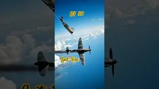 Battle of Britain&mdash;Spitfire 🔥 vs Bf 109 Dogfight !!! #shorts#amazedmode#wwii #aircraft#aerialcombat