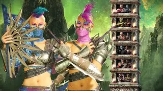 Warrior Klassic Tower Khaotic Sisters Mileena and Kitana | Mortal Kombat 1 - No Commentary