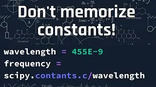 Solve Chemistry Problems with Python: Planck's Constant & Avogadro's Number!