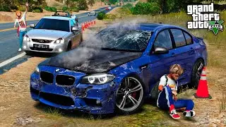 ВИТЯ ОПЕР РАЗБИЛСЯ НА BMW M5 F10 НА ТРАССЕ ! - ЖИЗНЬ ПЕРЕКУПА В GTA 5