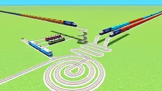 TRAIN CROSSIN CIRCLE MOST DANGEROU TRACK RISKY BUMPY 💖RAILROAD RAILWORK BEANG DRIVE TRAIN 