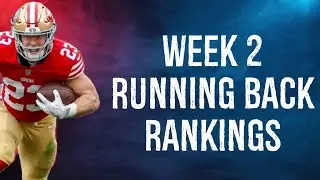Top 36 Running Back Rankings Week 2 Fantasy Football