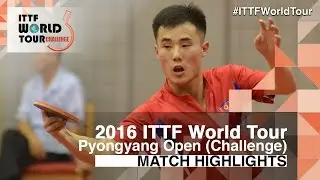 2016 Pyongyang Open Highlights: Kim Hyong Jin vs Yang Shuo (R16)