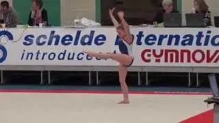 Bo van Veen competitie turnen maart 2014 beverwijk