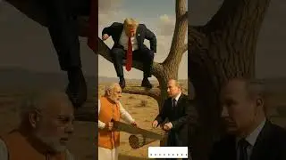 Trump, Modi & Putin in Surreal Political Satire 🌍 | Funny Cinematic Short #shorts #short