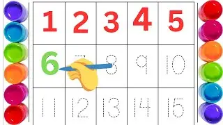 Counting practice 1-15| 1-15 numbers counting with colours| learn numbers for kid day20 part 3