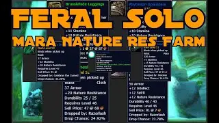 How to Farm Nature Res Gear in Mara as Feral Druid