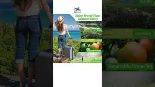 Zhwidnerso Wifi Water Timer, Solar Smart Water Timers for Irrigation, Garden Hose Timer with Rain De