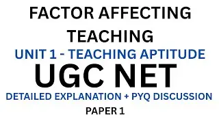 Factors affecting teaching related to: Teacher, Learner, Support material, Instructional facilities