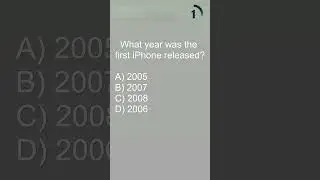 What year was the first iPhone released? #shorts #quiz #technology