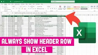 How to Show Header Row in Excel | Freeze Multiple Rows in Excel