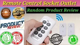 Remote control socket outlet. Random Product Review.