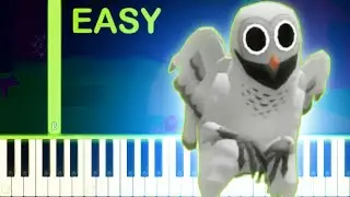 The Owl Theme | 99 NIGHTS IN THE FOREST THEME - EASY Piano Tutorial