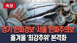 [🔴속보] 경기·충북 등 '한파경보' 서울엔 '한파주의보' 발령…올겨울 '최강 추위' 닥친다 / 연합뉴스TV(YonhapnewsTV)