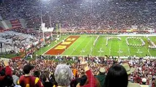 Conquest!  Traveler takes the field at the Coliseum - USC vs. Notre Dame