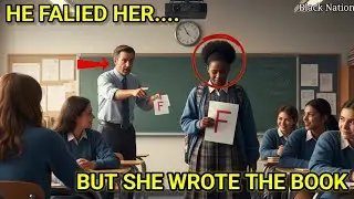 RACIST Professor Failed BLACK GIRL.... But She Wrote The Book👉😯....
