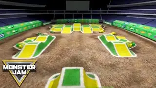 Monster Jam 2017 stadium racing walk through with BJ Johnson! | Monster Jam