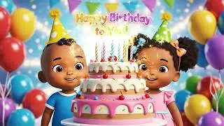 Happy Birthday Song for Kids | Fun Birthday Party Dance | KidKat Cartoon Birthday Music
