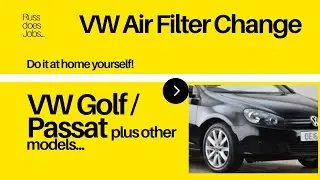 Change VW Golf / Passat Air filter easily at home.