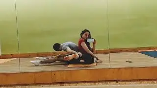 Extreme frontbend contortion