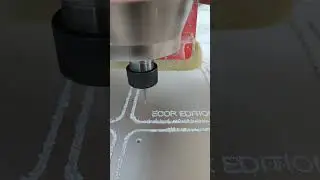 CNC Engraving Process on a Milling Machine #woodworking #asmr #stickwelding #cncsoftware