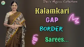 💫Kalamkari gap border sarees @Devi's Maguva Collections || 7396841375 #saree