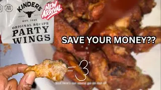 Is It Worth It? | Husband Tries The NEW Kinder Party Wings | Honest Food Review w/ Cooking Demo