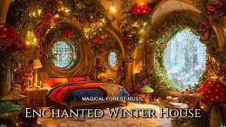 Christmas Ambience in e Enchanted Winter House - Relaxing Fantasy Music & Ambience for Sleep, Relax