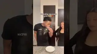 EXPLODING egg prank on bf 😂 #funny #couple #prank