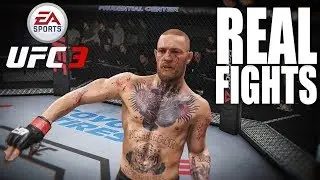 McGREGOR VS DIAZ | DOS SANTOS VS CORMIER | UFC 3 REAL FIGHTS #1