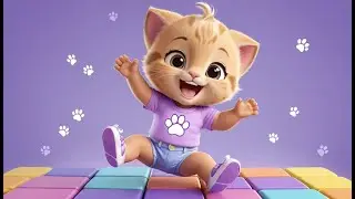 🐱 Tiny Kitten Shapes and Play 🟦🔺🎶 | Fun Shapes Learning Song for Toddlers