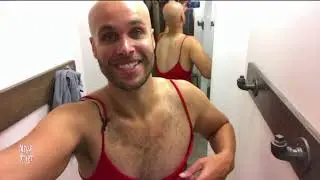 Women and MEN prepare for the world`s largest Red Dress Run!