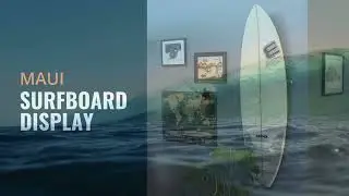 Maui Acrylic Surfboard Display