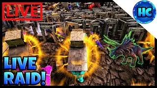 ARK MODDED LIVE STREAM! (Ark live raid)