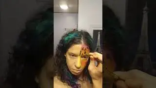 #facepainting #cheetah #lisafrank #colorful #timelapse