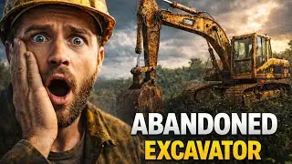 We Found Fully Abounded Caterpillar Excavator Loader | ASMR Heavy Machinery Restoration