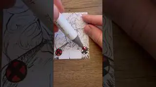 Drawing Storm Sketch Card #sketchcard #art #artisttradingcard #tradingcards #drawing #comiccards