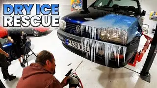 Dry Ice Detailing | Cleaning a Rusty Mouldy Abandoned VW Golf after 5 years.