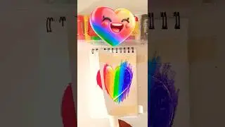 CREATIVE HEART #ytshort #heart #rainbow #rainbowcolors #rainbowfriends #rainbowsixsiege #satisfying