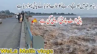 Head marala flood || Head Marala Sialkot 2025 #welamalikvlogs  #Vilogers #flood #punjabriver #head
