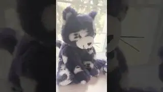 I love her 🐈&zwj;⬛🤍🤍🤍 #buildabear #spookykitty #unboxing #stuffedanimal #cute
