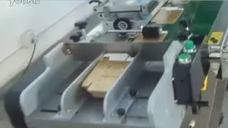 automatic flat surface product labeling machine for boxes
