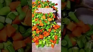 Tips agar warna buncis dan wortel ketika dimasak tetap cantik #tipsmasakan #sambalbuncis