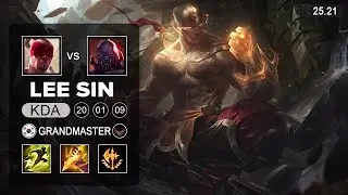Lee Sin vs Sion Jungle - KR Grandmaster - Patch 25.21 Season 15