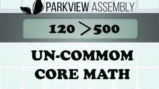 UnCommon Core Math-10:30 - Rev. Chris Dito