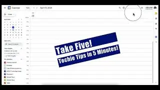 Techie Tips: Google Calendar Event Schedule Planning